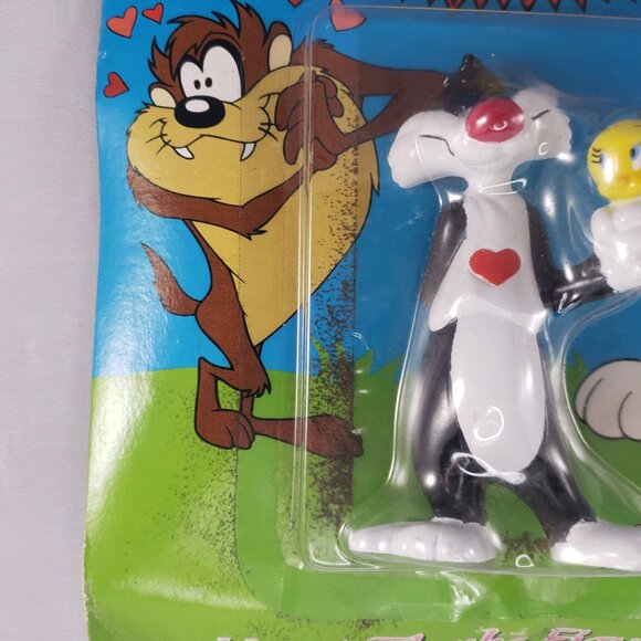 Looney Tunes Heart Throbs Figurines Sylvester Tweety Vintage Tyco - Picture 3 of 4